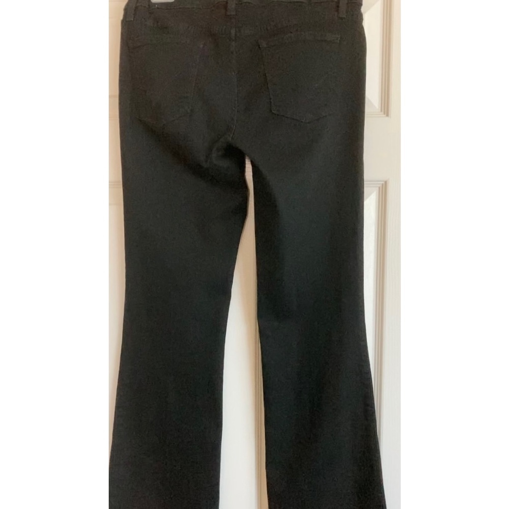 Bootcut Jeans Bebe Black jeans mid rise stretchy jr bootcut jeans 31-32 - Picture 4 of 7